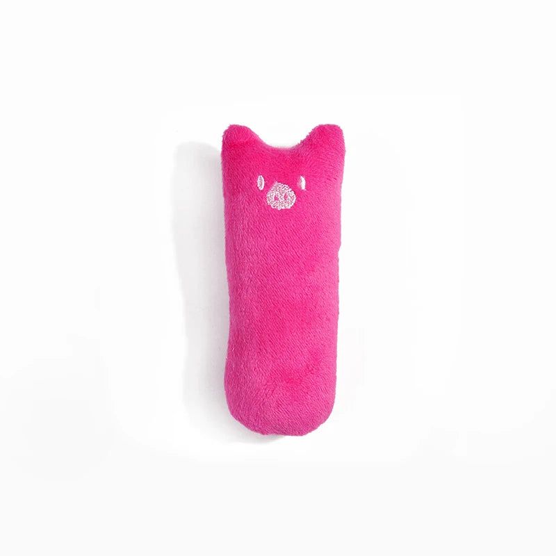 1pcs Catnip Toys Cartoon Thumb Shape Plush Pillow Teeth Grinding Bite-Resistant Teasing Relaxation Cat Chew Toy Pet Accessories