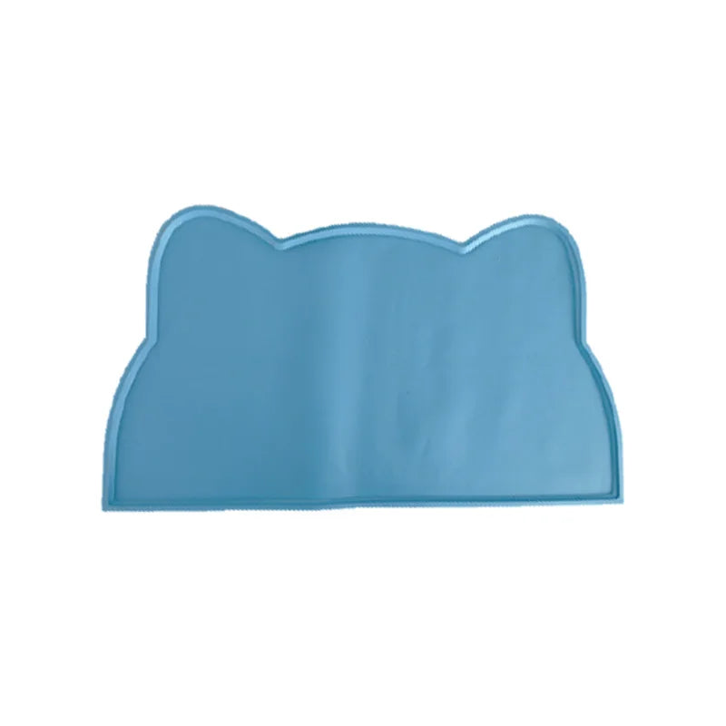 Pet Silicone Food Mat Prevent Overflow Non-slip Waterproof Mat Easy To Clean Animal Meal