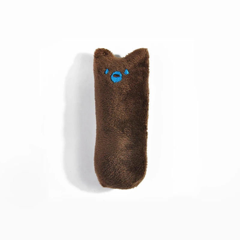 1pcs Catnip Toys Cartoon Thumb Shape Plush Pillow Teeth Grinding Bite-Resistant Teasing Relaxation Cat Chew Toy Pet Accessories