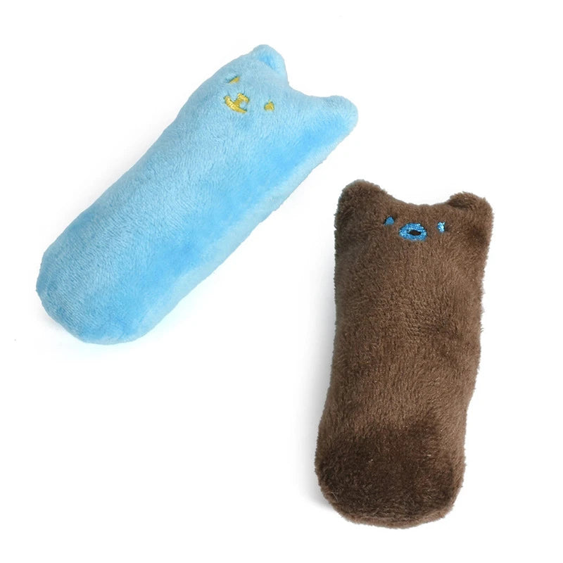1pcs Catnip Toys Cartoon Thumb Shape Plush Pillow Teeth Grinding Bite-Resistant Teasing Relaxation Cat Chew Toy Pet Accessories