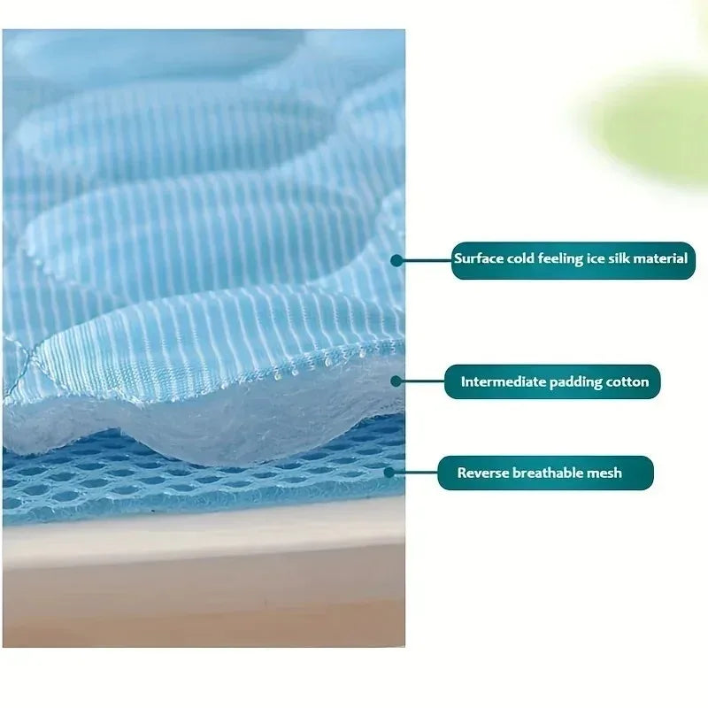 New Pet cooling pad Summer Cat and dog sofa Pad Soft Ice Silk Cold Feel Nest pad Summer dog cooling pad Dog bed