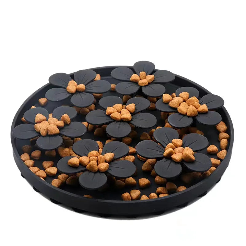 Pet Products Mat For Dogs Cats Slow Food Bowls With Suction Cup Feeding Food Silicone
