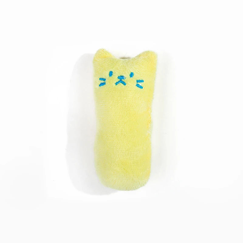 1pcs Catnip Toys Cartoon Thumb Shape Plush Pillow Teeth Grinding Bite-Resistant Teasing Relaxation Cat Chew Toy Pet Accessories