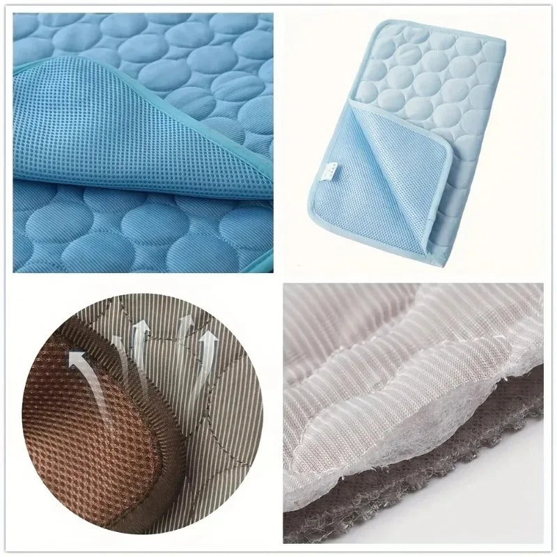 New Pet cooling pad Summer Cat and dog sofa Pad Soft Ice Silk Cold Feel Nest pad Summer dog cooling pad Dog bed